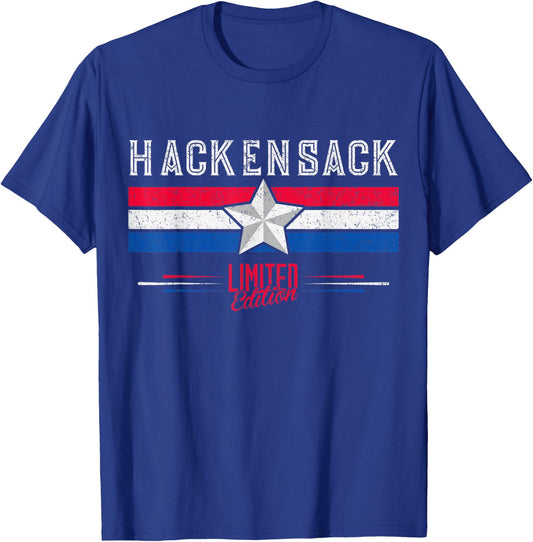 Hackensack Retro Vintage Shirt Gift Women Men Kids T-Shirt - T-Shirt | Royal