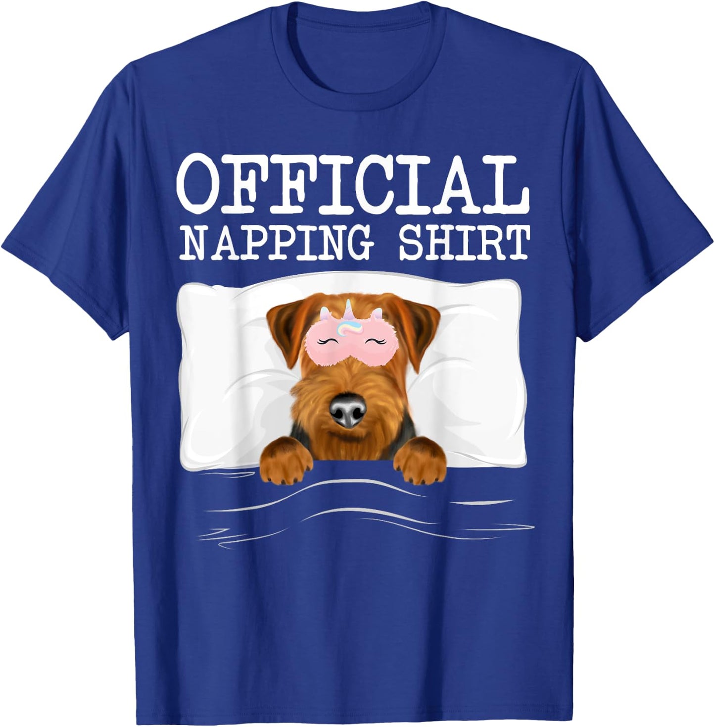 Official Napping Sleeping Welsh Terrier T-Shirt - T-Shirt | Royal