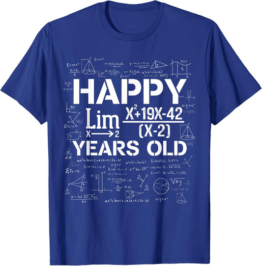 Happy 23 Years Old For Engineers Mathematicians Nerds Geeks T-Shirt - T-Shirt | Royal