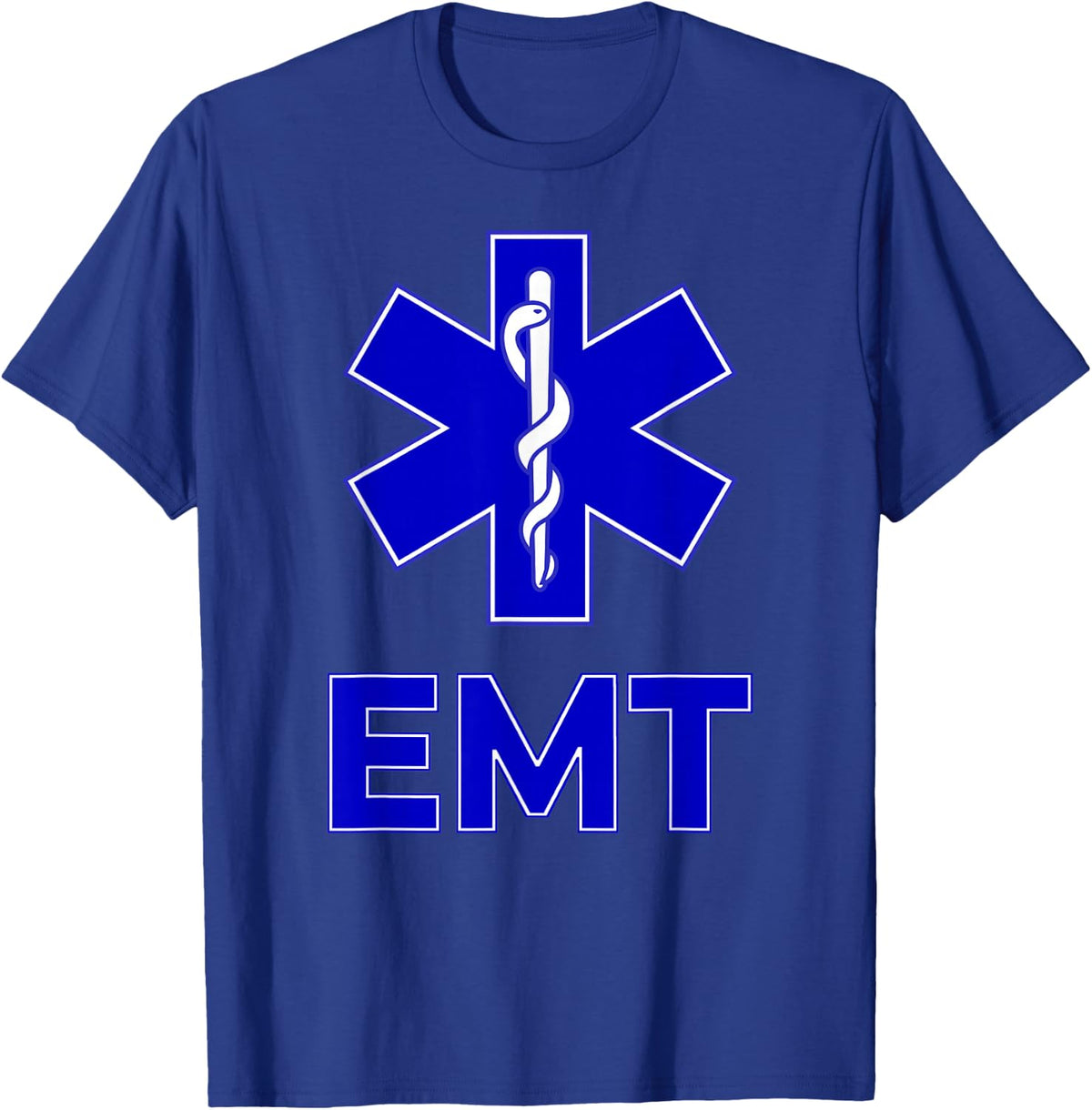 Star of Life Emt Ems Emergency Medical Services Technician T-Shirt - T-Shirt | Royal