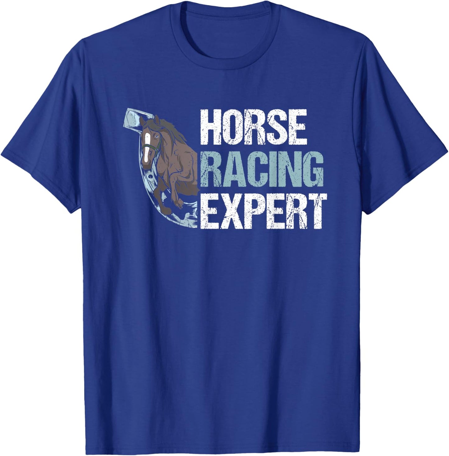 Funny Horse Racing Expert Derby Equestrian Design T-Shirt - T-Shirt | Royal