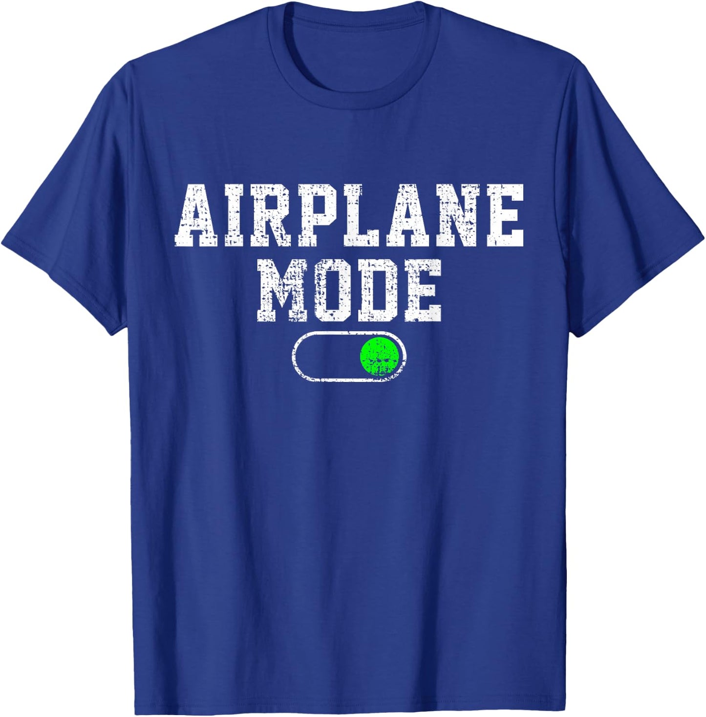 Airplane Mode On Vacation Summer Piolot Aviator Vintage Gift T-Shirt - T-Shirt | Royal