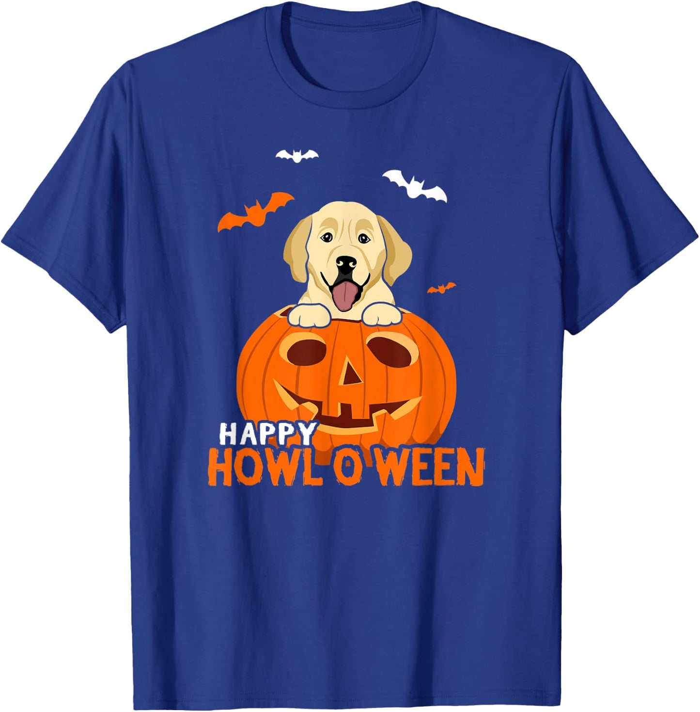 Golden Retriever Halloween Pumpkin Costumes Thanksgiving T-Shirt - T-Shirt | Royal