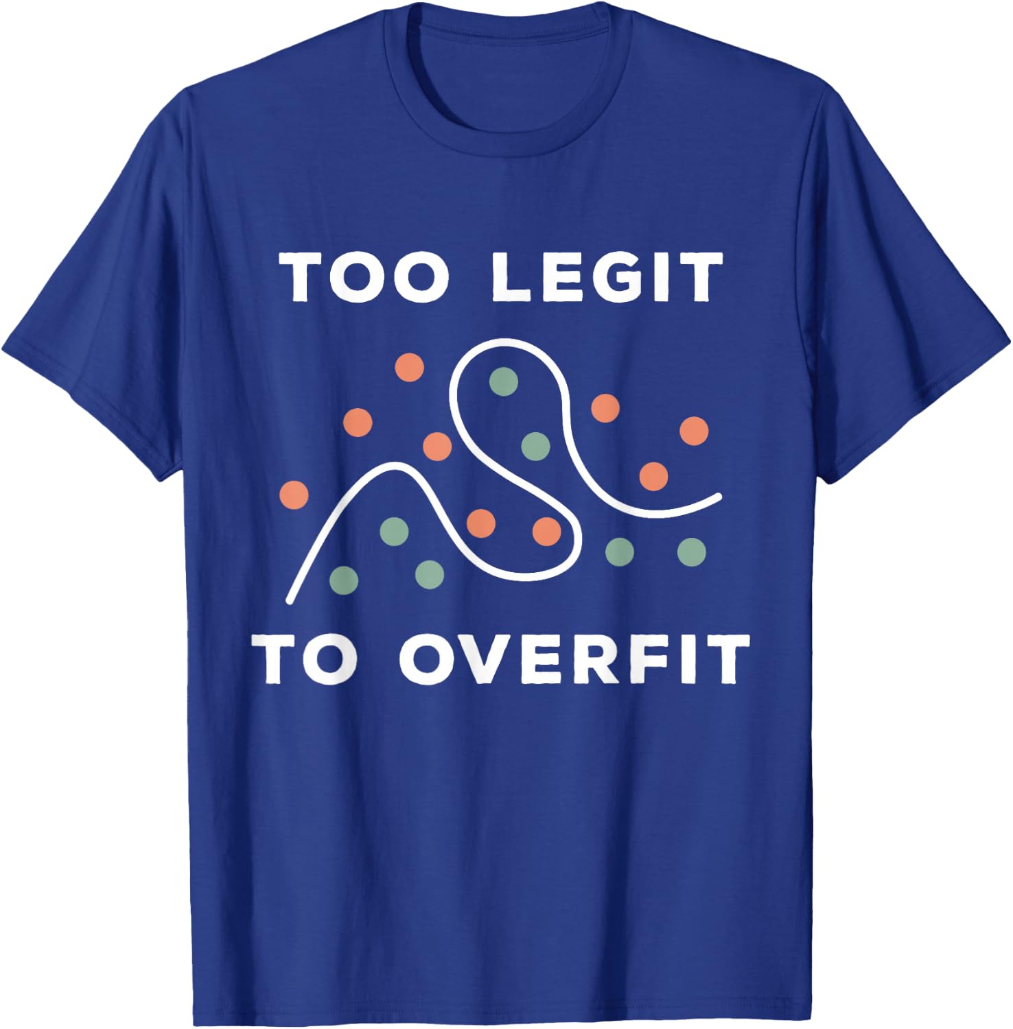 Artificial Intelligence Overfitting - Data Preprocessing T-Shirt - T-Shirt | Royal