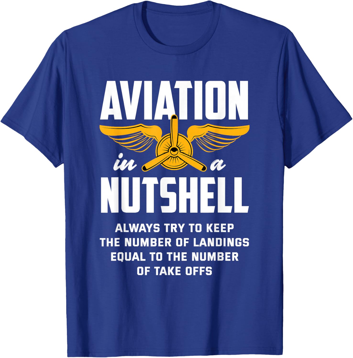 Funny Aviation Lover T-Shirt - T-Shirt | Royal