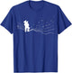 Tuba musician in music notes for Tuba player T-Shirt - T-Shirt | Royal