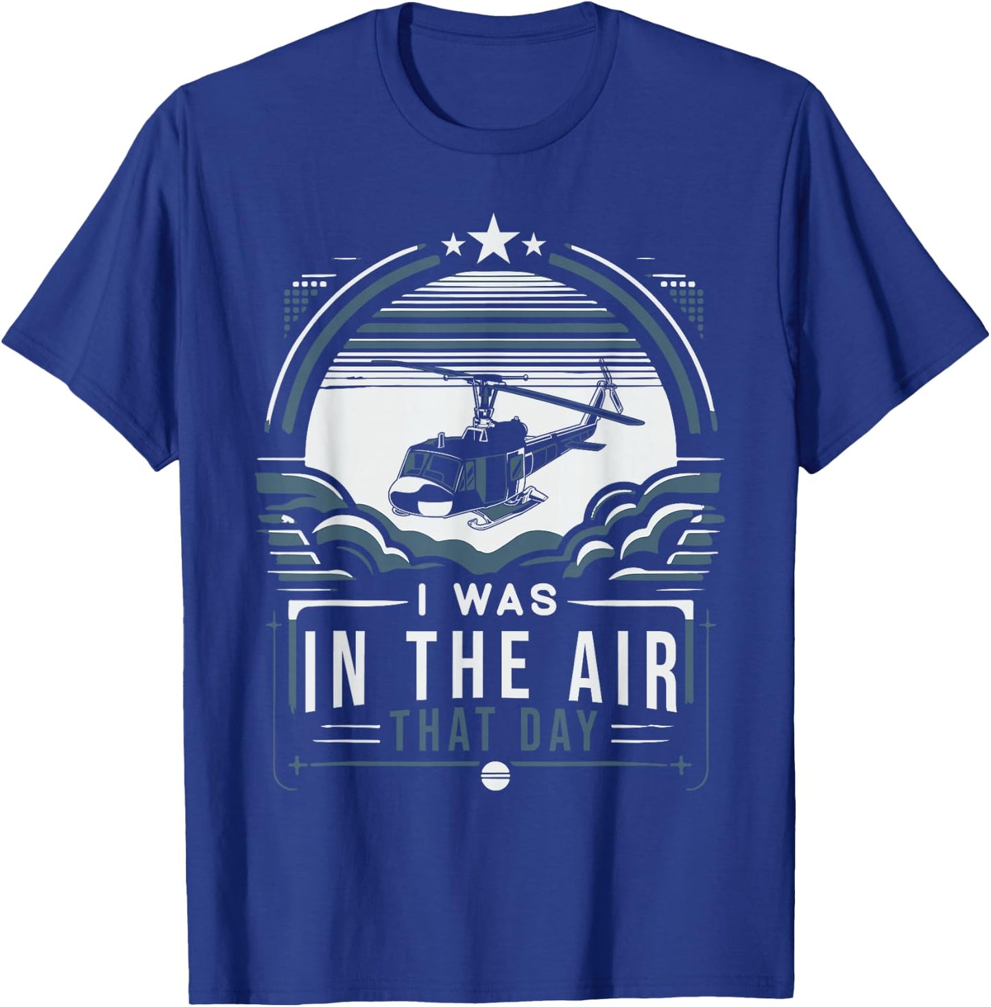 Helicopter Pilot Funny T-Shirt - T-Shirt | Royal
