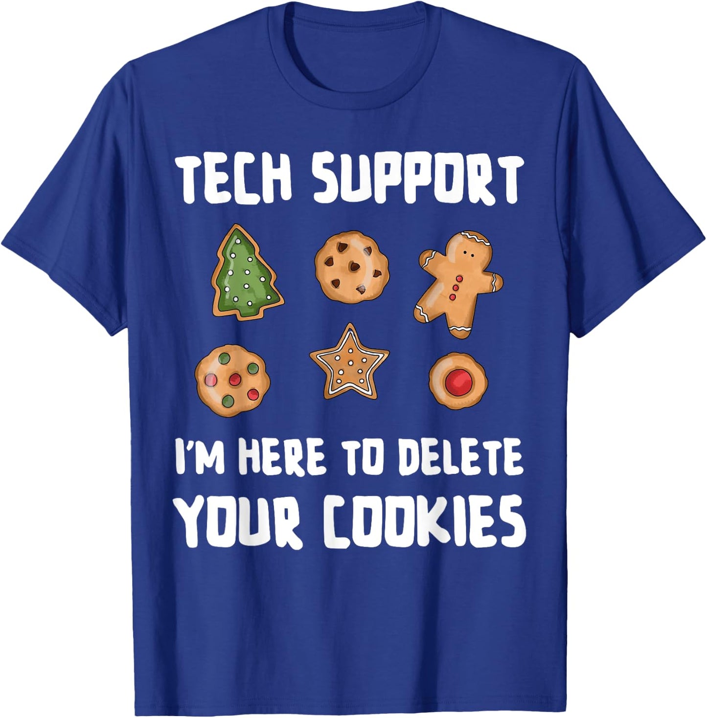 Funny Christmas Tech Support Computer Programmer Developer T-Shirt - T-Shirt | Royal