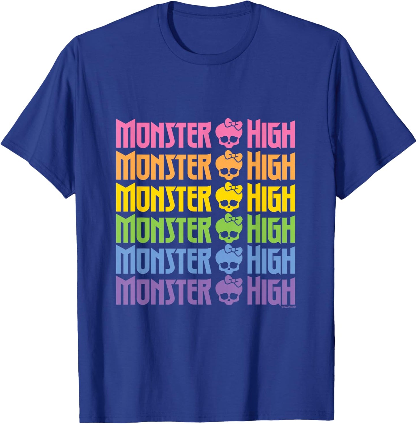 Monster High - Pride Stacked Rainbow Logo T-Shirt - T-Shirt | Royal