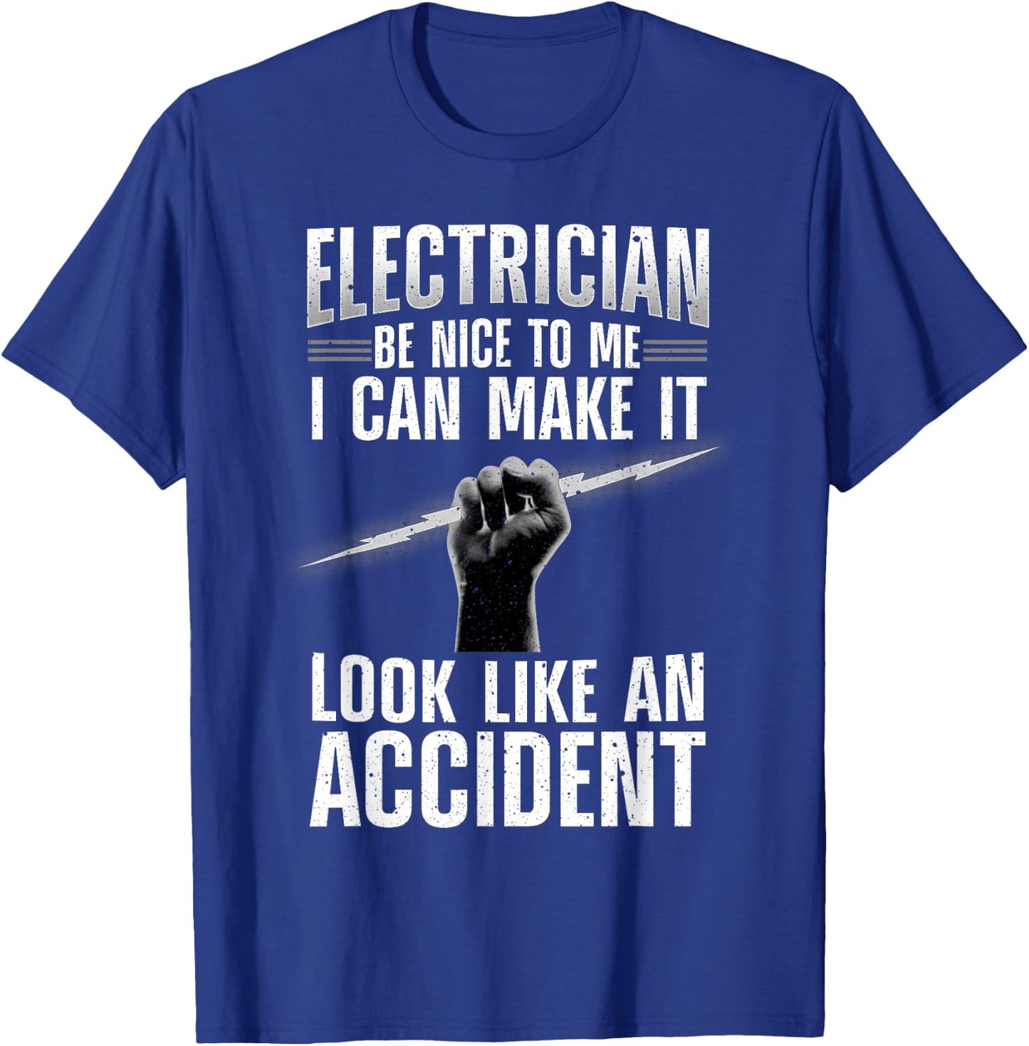 Funny Electrician Art Women Professional Electrician T-Shirt - T-Shirt | Royal