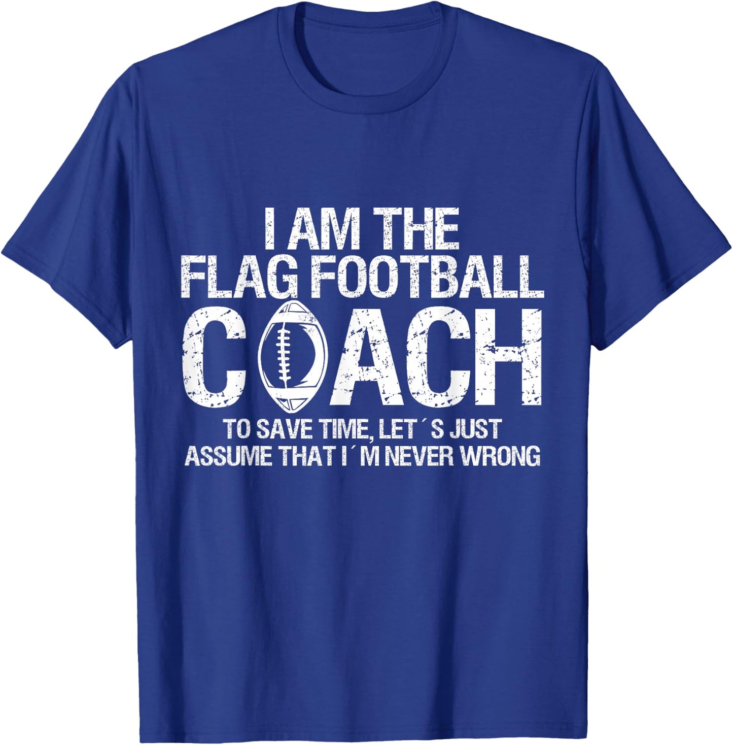 Flag Football Coach T-Shirt - T-Shirt | Royal