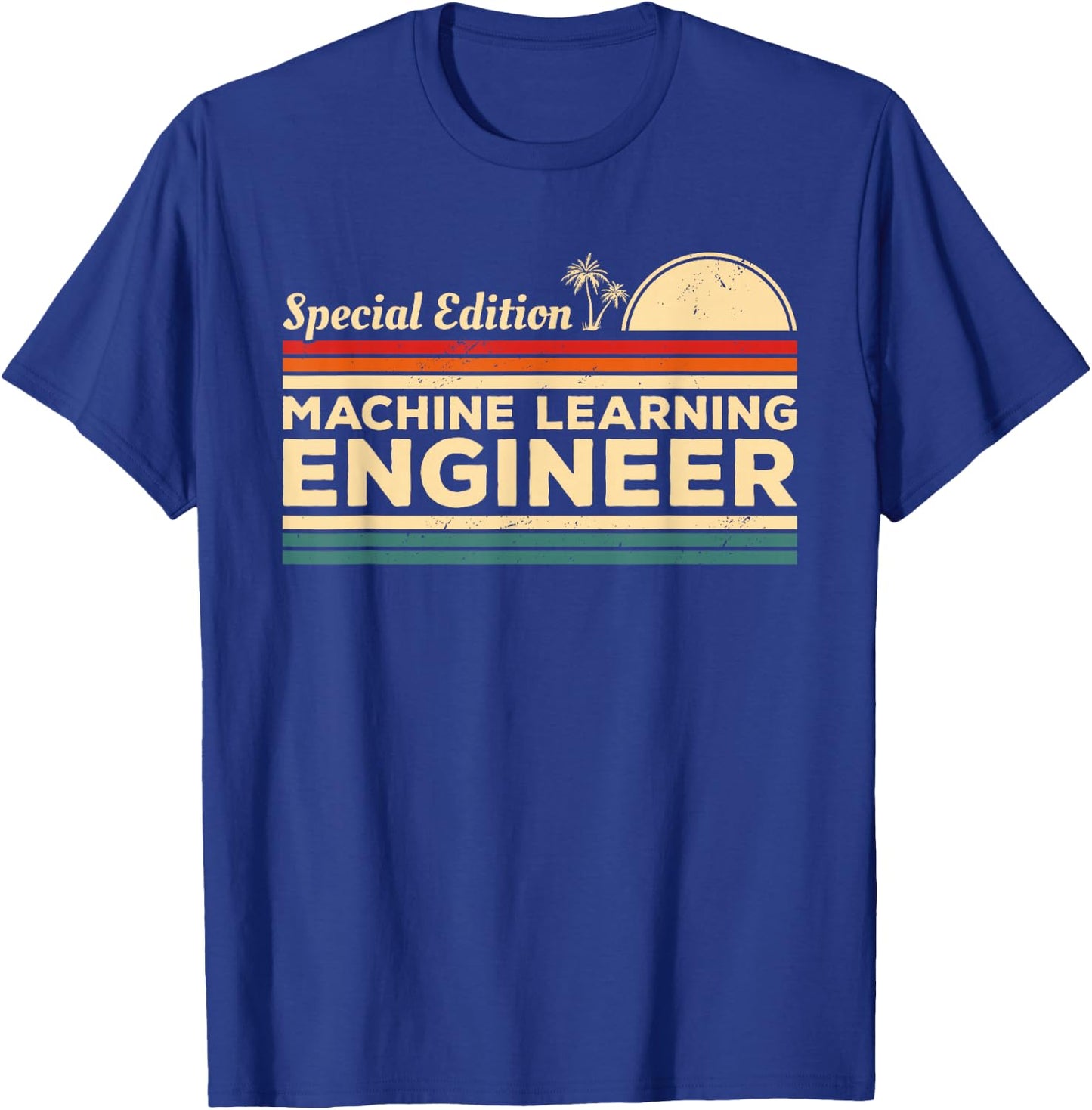 Vintage Machine Learning Engineer T-Shirt - T-Shirt | Royal