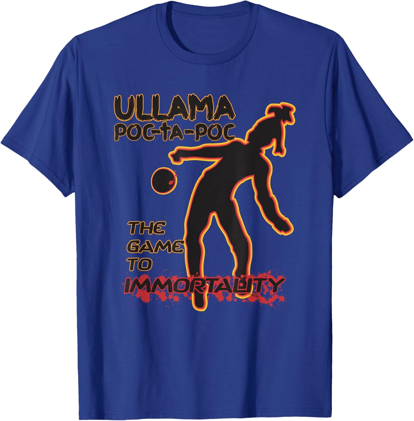 ULLAMA POC-TA-POC Mayan Ballgame T-Shirt - T-Shirt | Royal