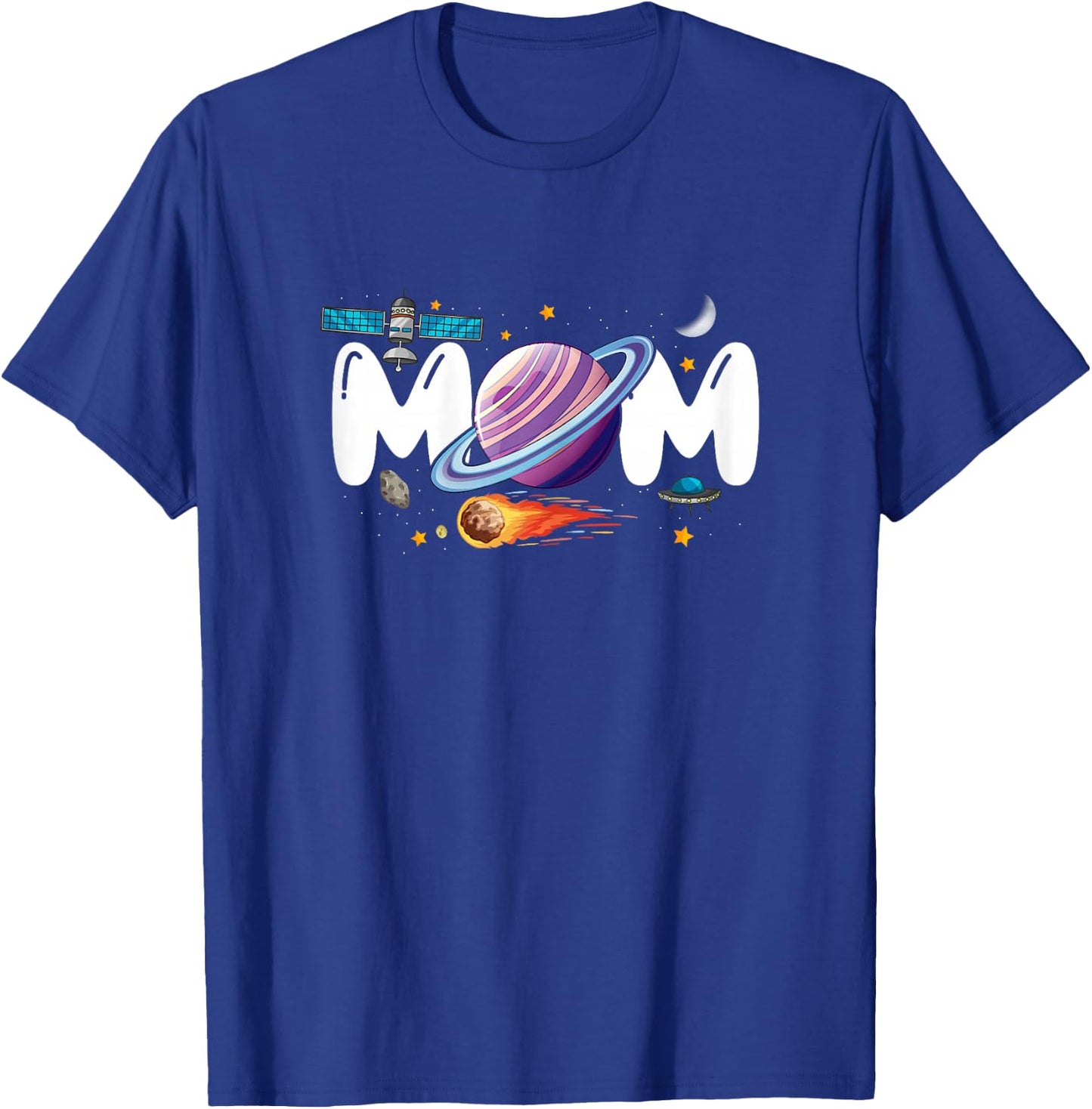 Mom Of The Birthday Boy Space Astronaut Birthday Family T-Shirt - T-Shirt | Royal