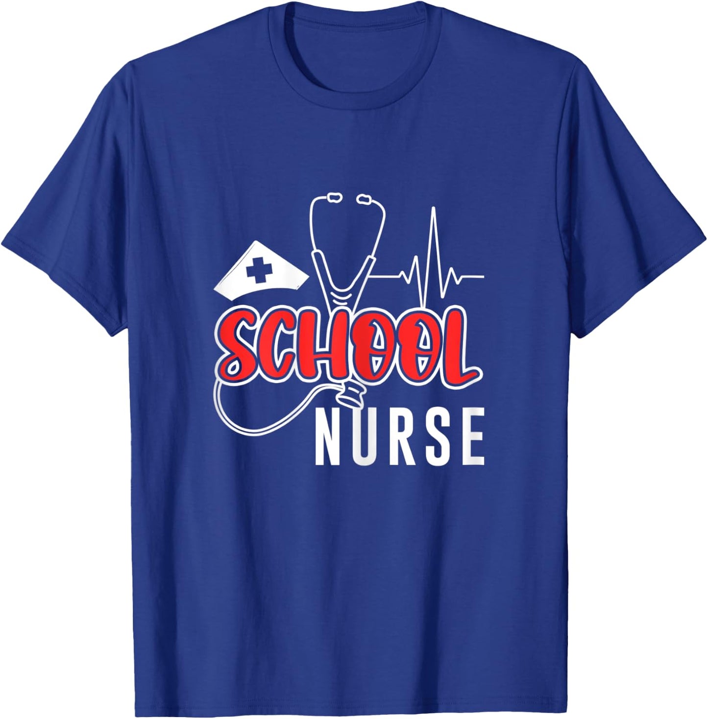 School Nurse Nursing Doctor Medical Medicine Hospital Health T-Shirt - T-Shirt | Royal