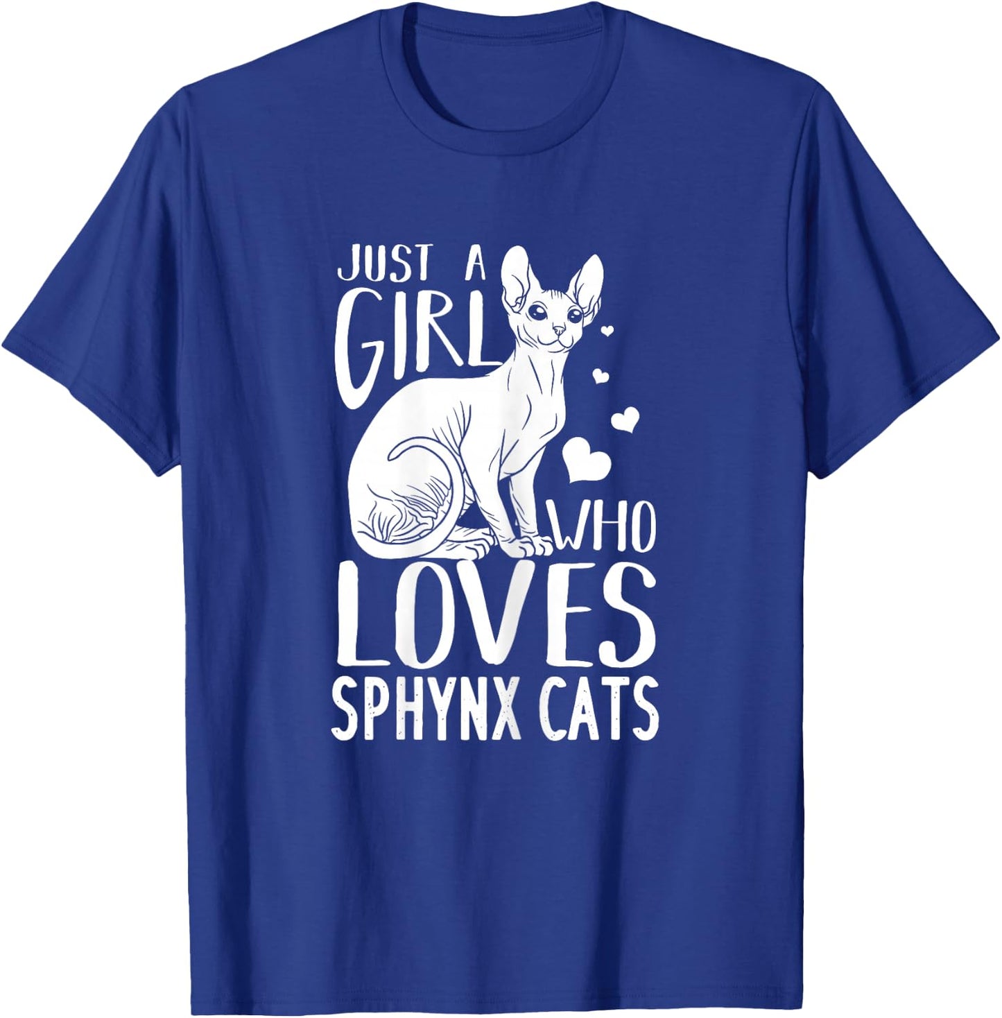 Sphynx Cat Gift Kitten Owner Lover Women Girls Kids T-Shirt - T-Shirt | Royal