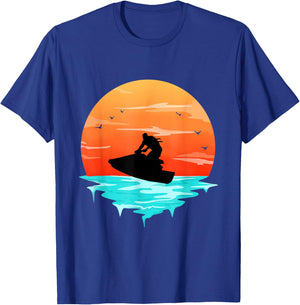 Jetski Seadoo Swimmer Watersports Jetskiing Racing Jet Ski T-Shirt - T-Shirt | Royal