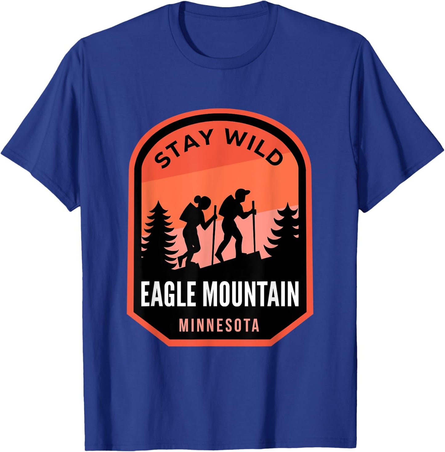 Eagle Mountain Minnesota Hiking in Nature T-Shirt - T-Shirt | Royal