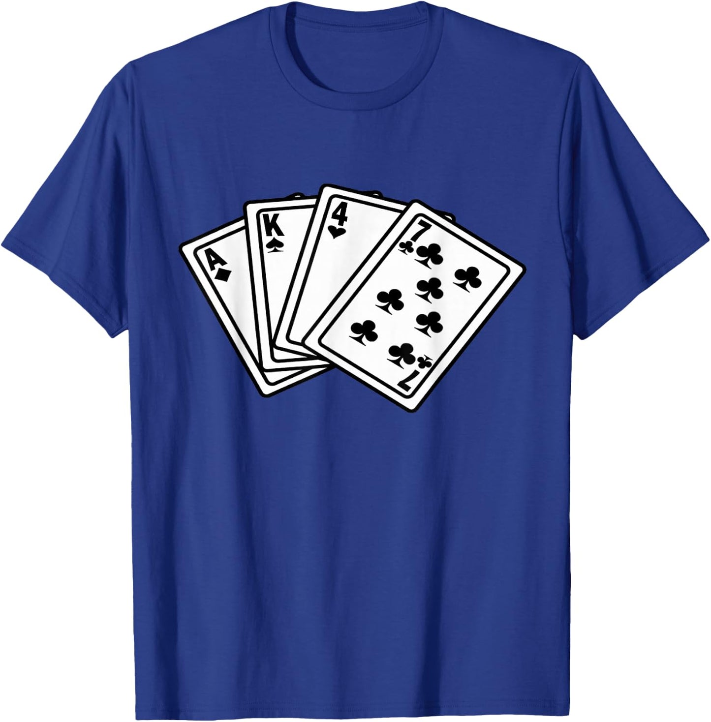 Poker AK-47 | Funny Poker Men Shirt T-Shirt - T-Shirt | Royal