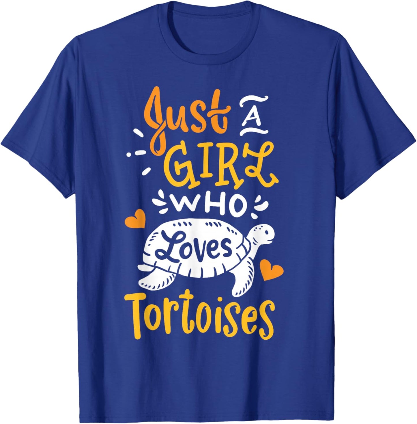 Tortoise Just A Girl Who Loves Tortoises Funny Gift T-Shirt - T-Shirt | Royal