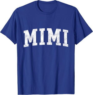 Mimi Classic Bold Font Mimi Birthday Gift T-Shirt - T-Shirt | Royal