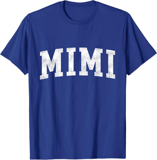 Mimi Classic Bold Font Mimi Birthday Gift T-Shirt - T-Shirt | Royal