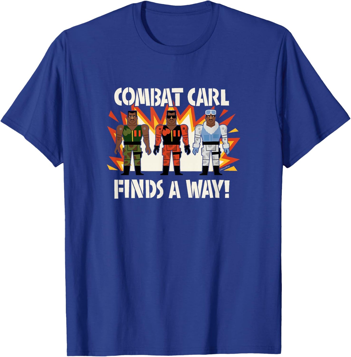 Toy Story - Combat Carl Finds A Way! T-Shirt - T-Shirt | Royal