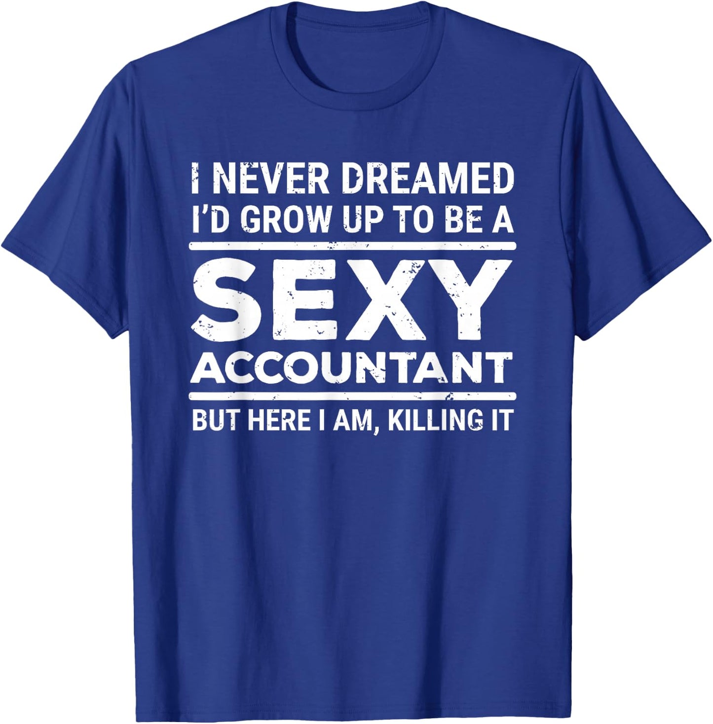 I Never Dreamed Sexy Accountant Funny Accounting T-Shirt - T-Shirt | Royal