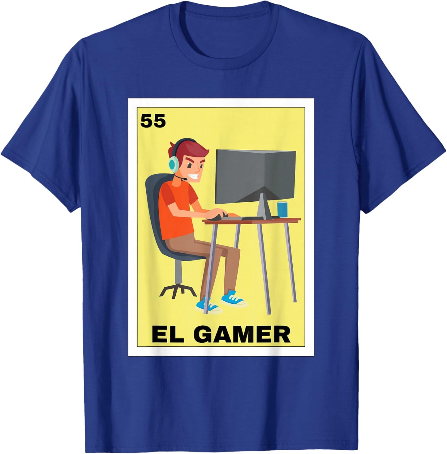 Funny Mexican Design for Gamers - El Gamer T-Shirt - T-Shirt | Royal