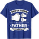 Dad of Twins 2024 Father Twice as Cool Father's Day Twin Dad T-Shirt - T-Shirt | Royal