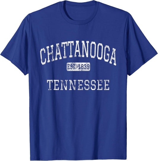 Chattanooga Tennessee TN Vintage T-Shirt - T-Shirt | Royal