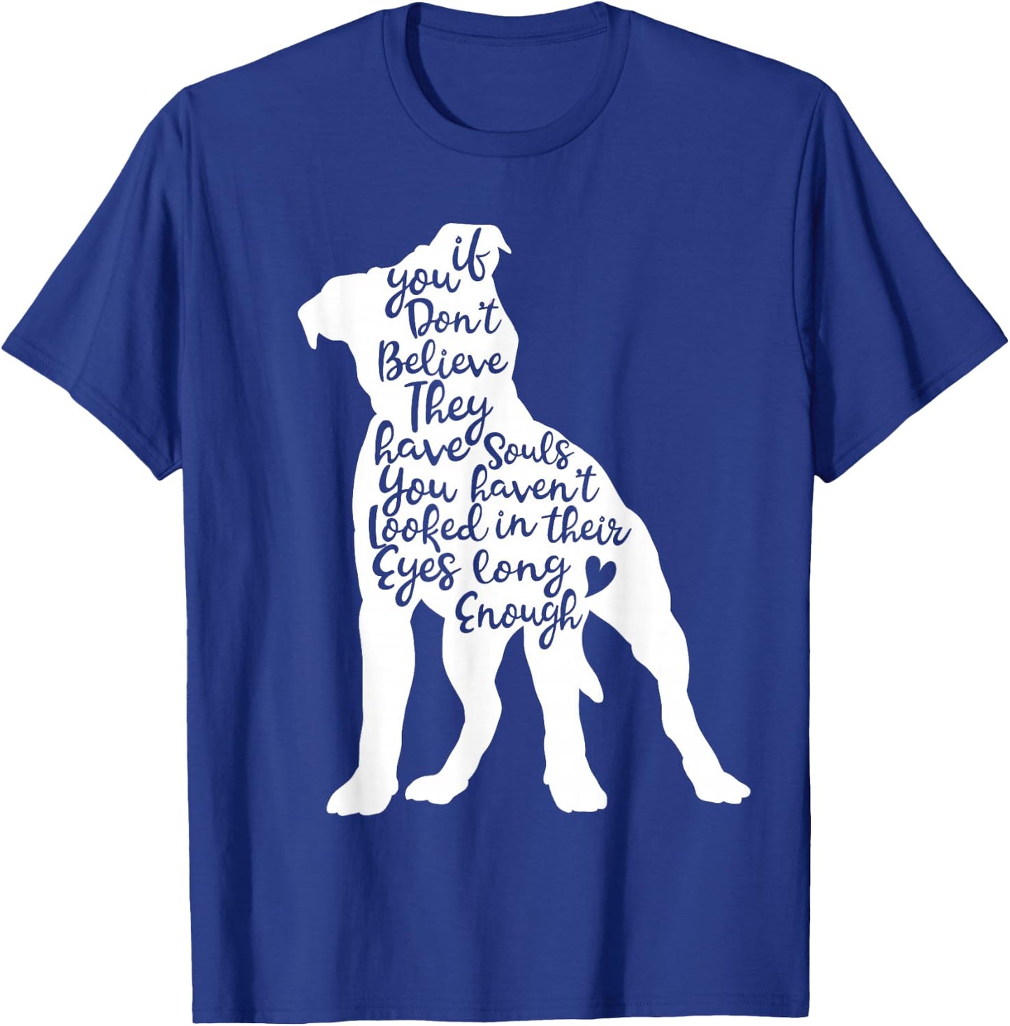 Pitbull Souls Rescue Breed Pit Bull Lover Cute Dog Mom T-Shirt - T-Shirt | Royal