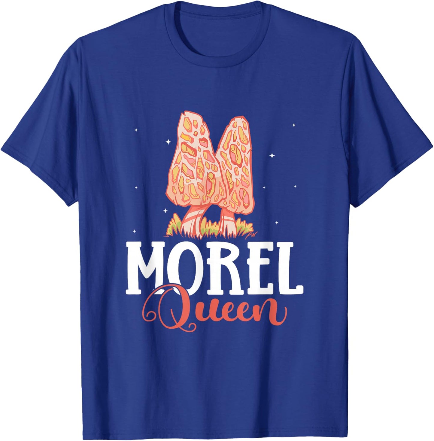 Morel Queen Mushroom Hunting T-Shirt - T-Shirt | Royal