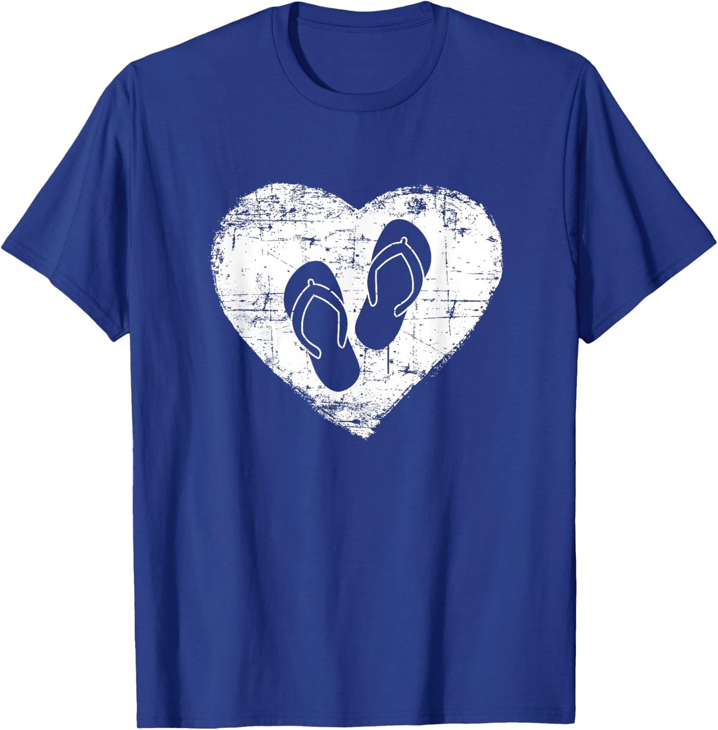 Flip Flop | Love Flip Flops Heart beach gift T-Shirt - T-Shirt | Royal
