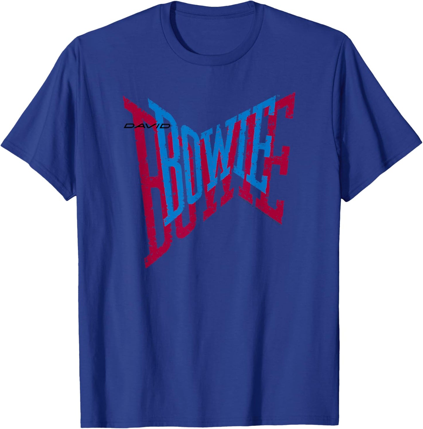 David Bowie - Bowie Bowie Logo Vintage T-Shirt - T-Shirt | Royal