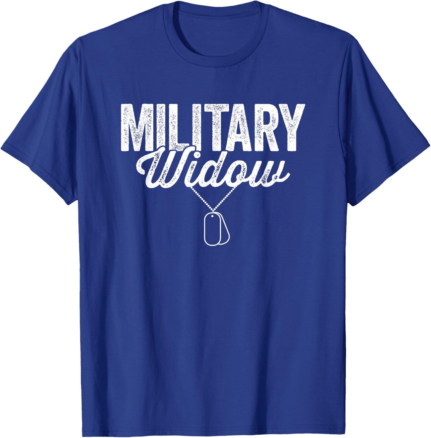 Military Widow Soldier Veterans Day T-Shirt - T-Shirt | Royal