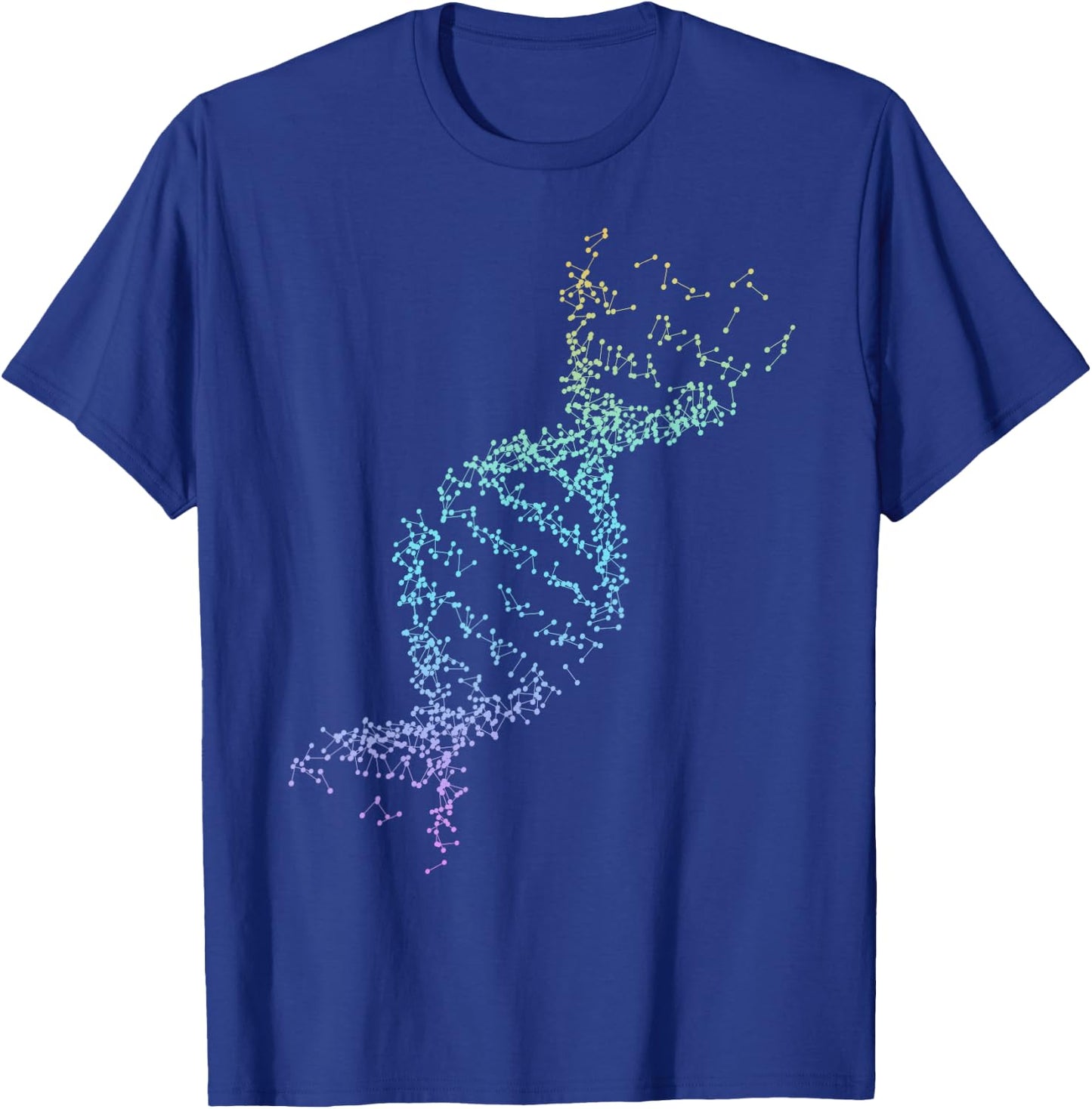 Nerdy Science 2021 DNA Double Helix Women Men Professor Funny Teacher T-Shirt - T-Shirt | Royal