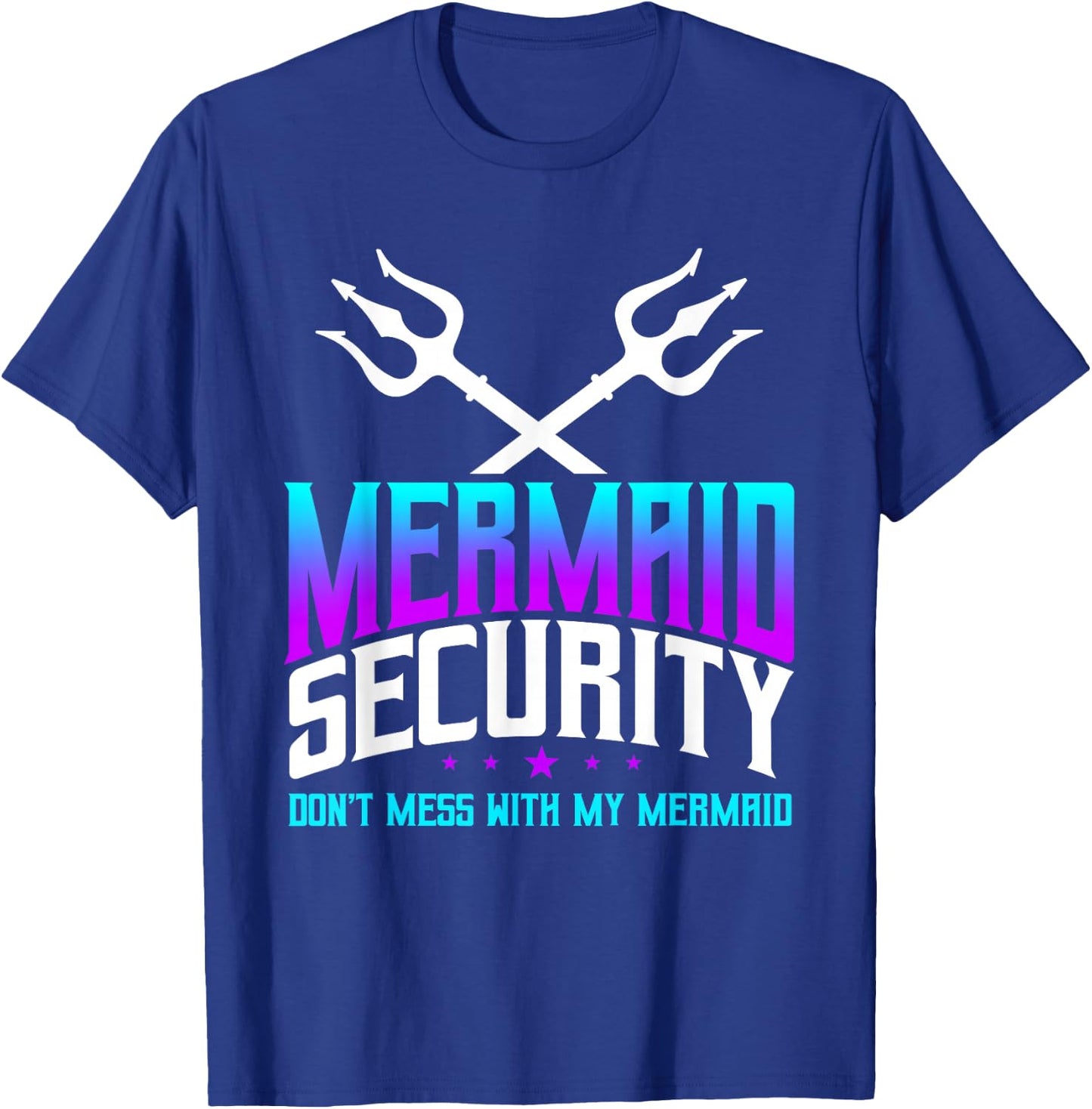 Mermaid Daddy Merdad Father's Day Merman Dad Papa Merfolk Small T-Shirt - T-Shirt | Royal