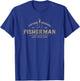 44 year old Fisherman, EST. 1978 44th Birthday Lucky Fishing T-Shirt - T-Shirt | Royal