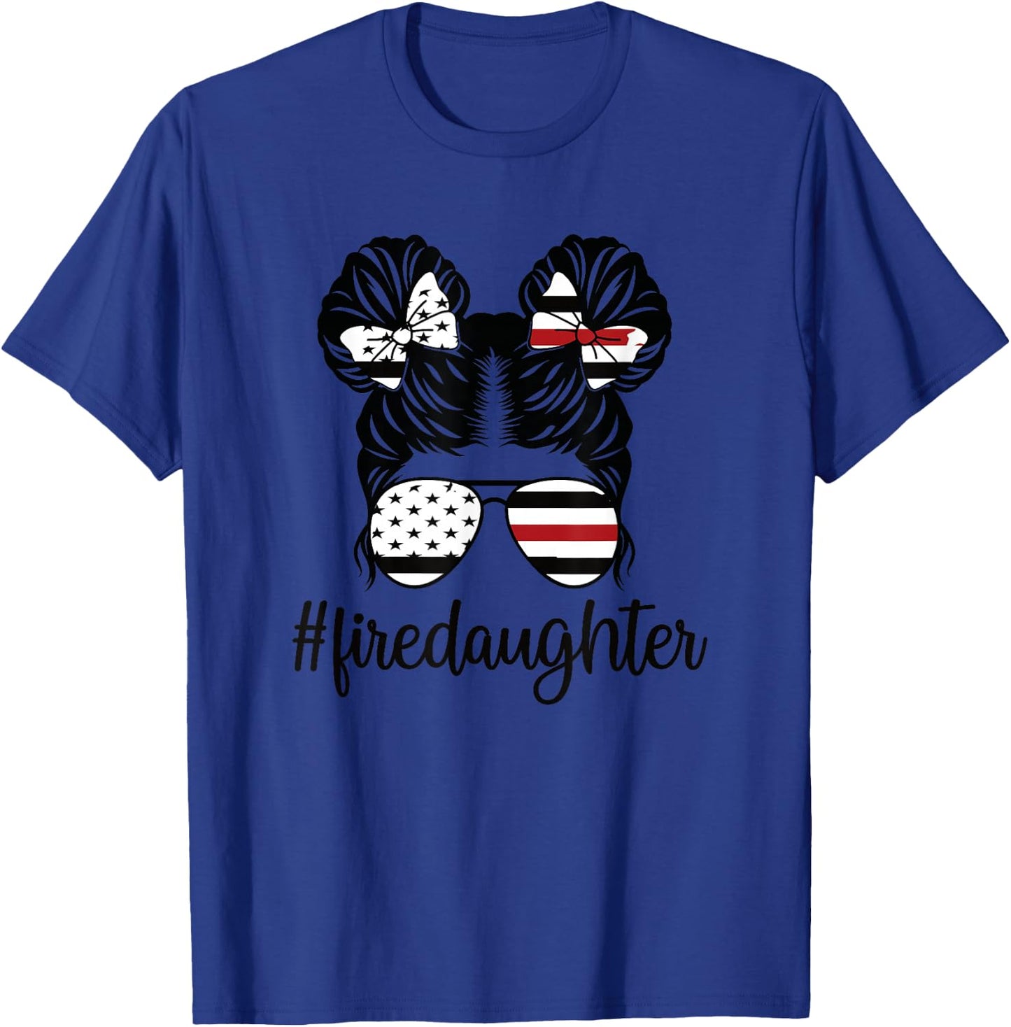 Proud Firefighter Daughter Of A Fireman Daughter T-Shirt - T-Shirt | Royal