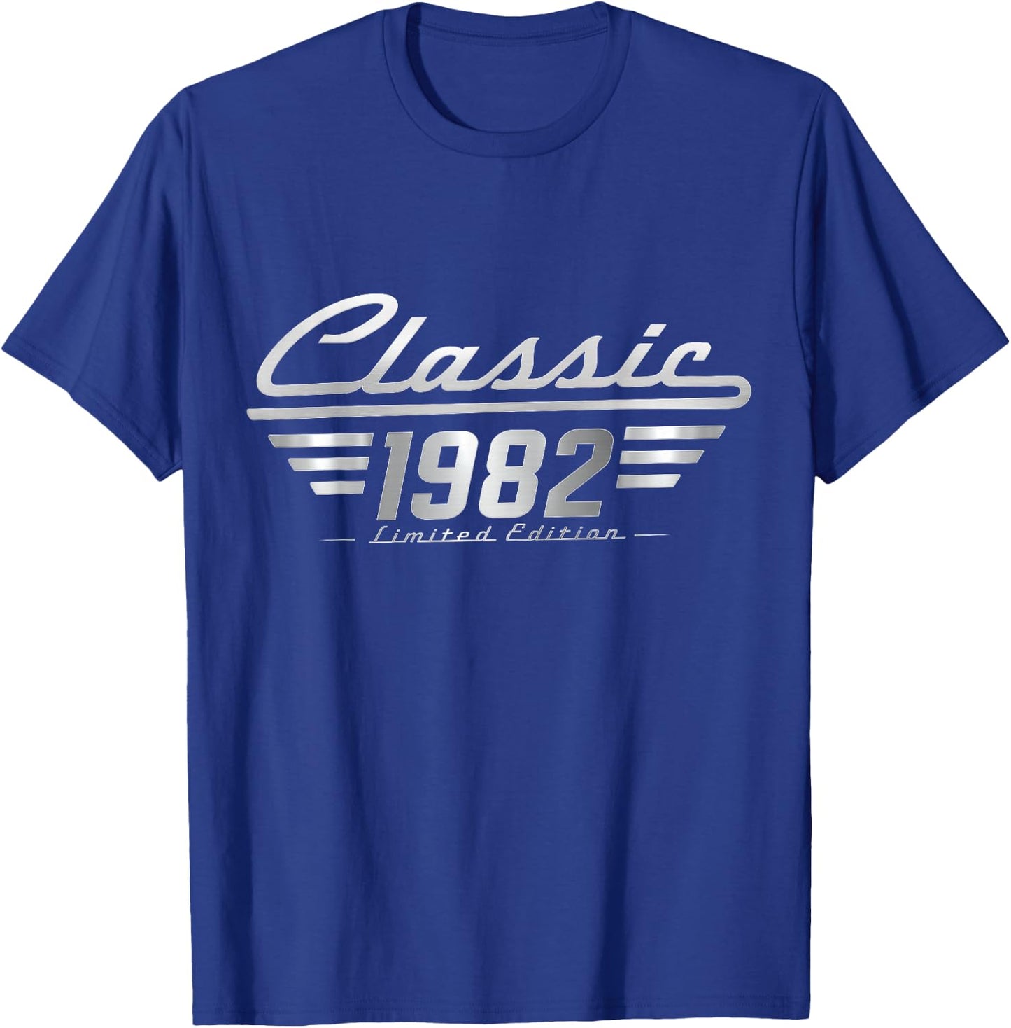 Classic 1982 Limited Edition Vintage Car Birthday T-Shirt - T-Shirt | Royal