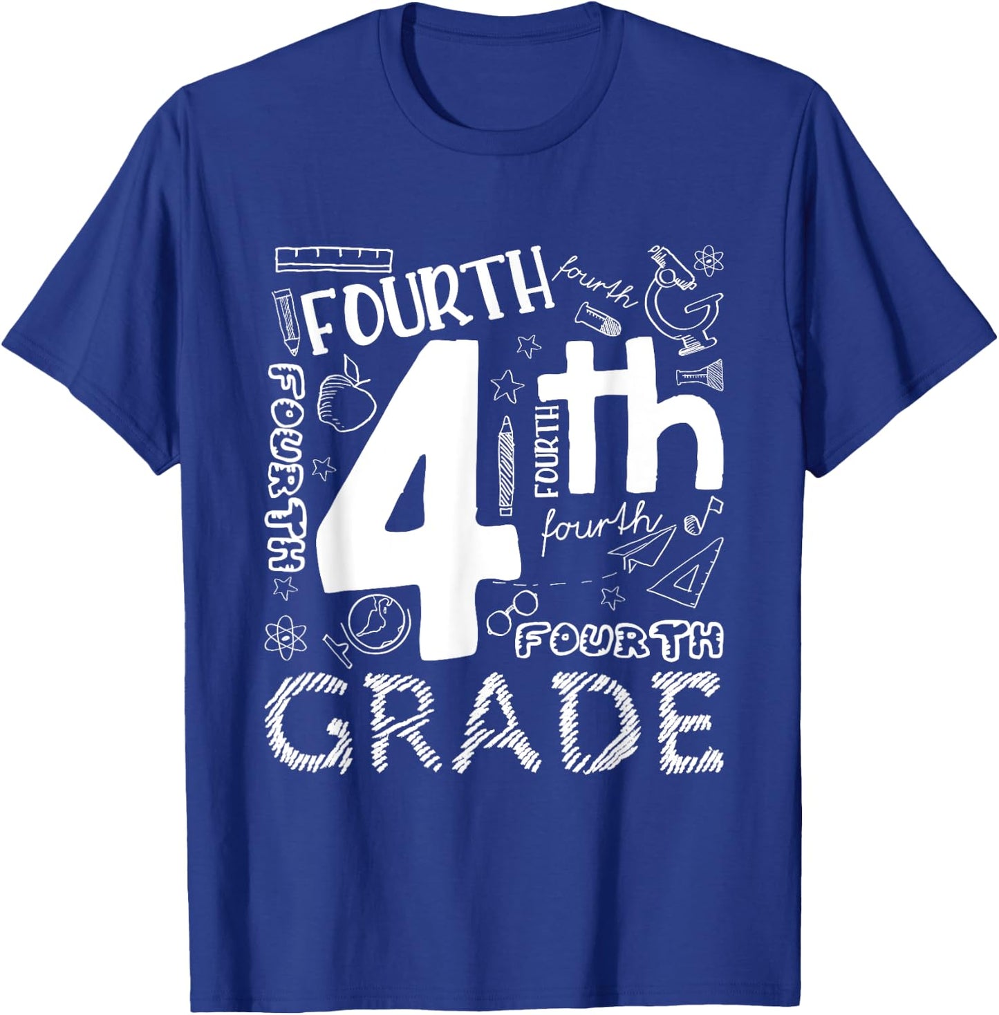 Hello 4th Grade Teacher Boys and Team Fourth Grade Girls T-Shirt - T-Shirt | Royal