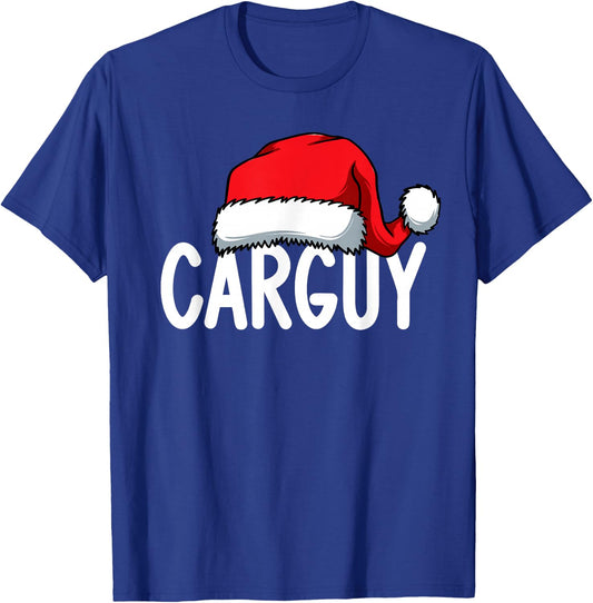 Carguy Car Guy Auto Mechanic Enthusiast Salesman Santa Xmas T-Shirt - T-Shirt | Royal