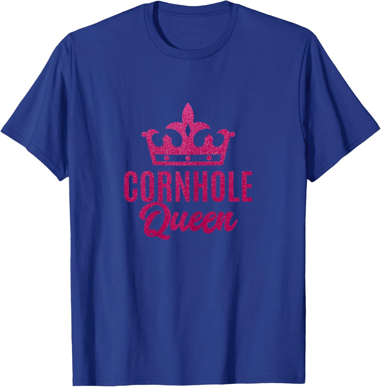 Cornhole Queen | Pink Funny Corn Hole Game Gift T-Shirt - T-Shirt | Royal
