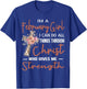 February Girl Birthday I Can Do Things Through Christ Womans T-Shirt - T-Shirt | Royal