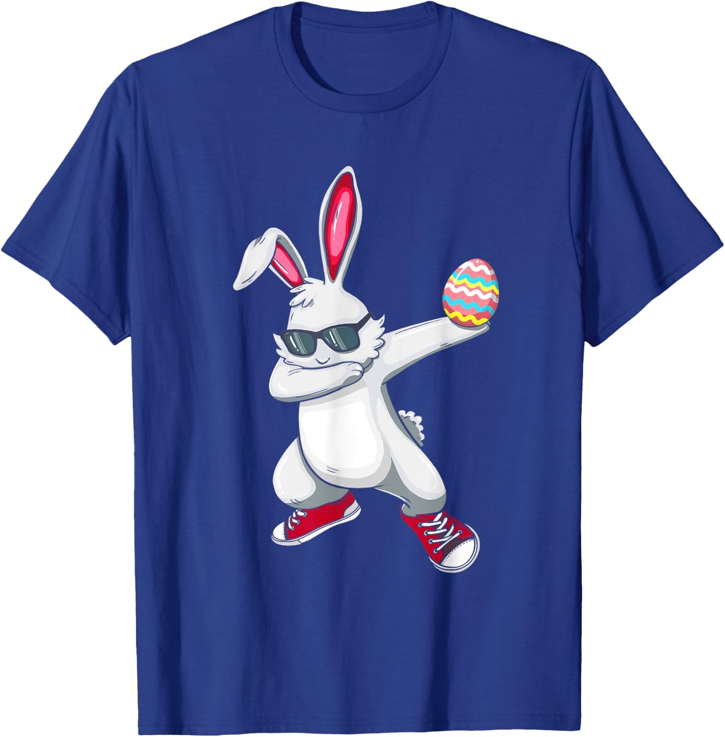 Dabbing Bunny Rabbit Easter Day Eggs Dab For Boys Girls Kids T-Shirt - T-Shirt | Royal