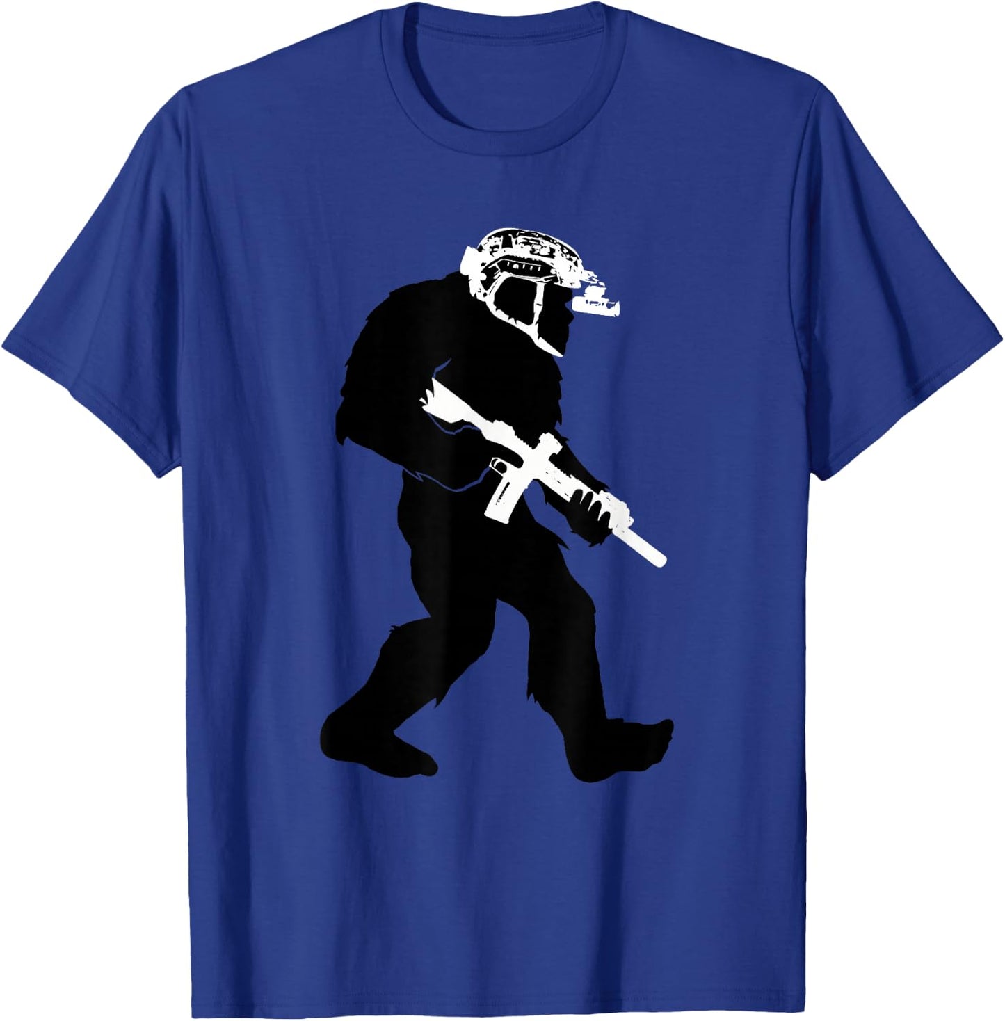 Funny Bigfoot Tactical Special Operations Division Sasquatch T-Shirt - T-Shirt | Royal