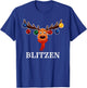 Santa Reindeer Blitzen Xmas Group Costume T-Shirt - T-Shirt | Royal