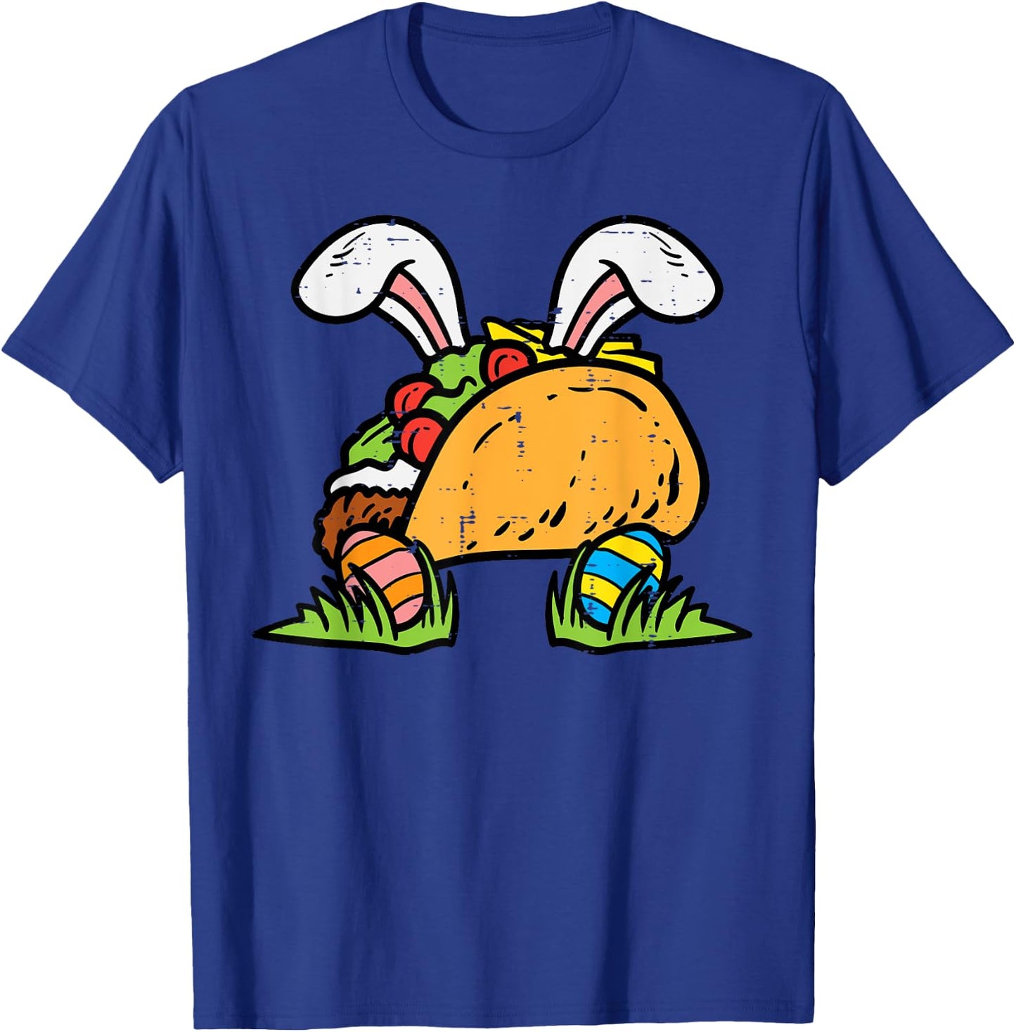 Easter Taco Bunny Funny Mexican Food Foodie Men Women Kids T-Shirt - T-Shirt | Royal