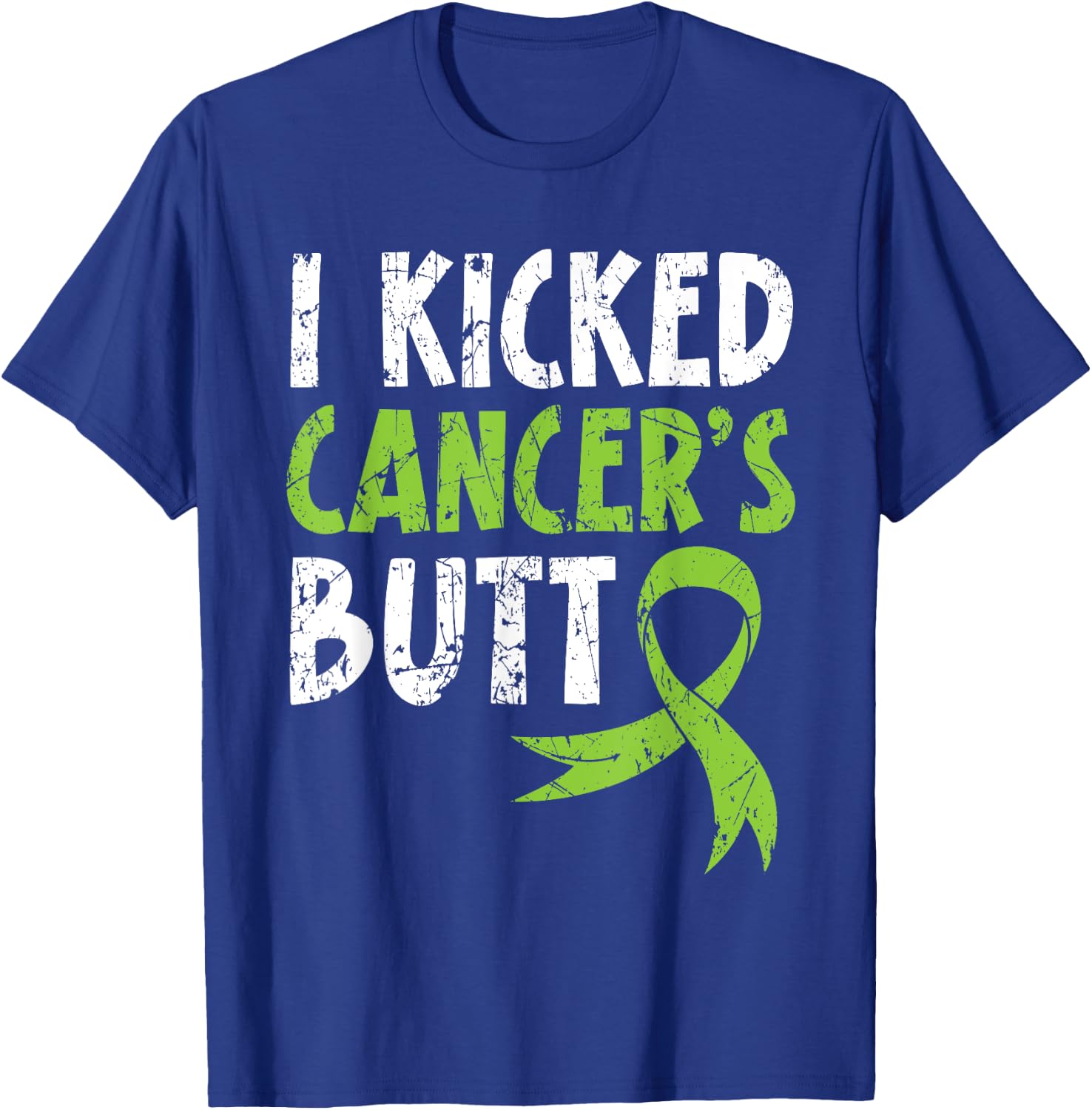 I Kick Cancer's Butt Non-Hodgkin Lymphoma Survivor T-Shirt - T-Shirt | Royal